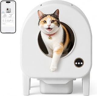 Self-Cleaning Automatic Litter Box, Smart Enclosed Cat Toilet