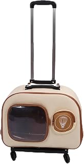 Cat Carrier with Wheels, Large Capacity Pet Case