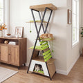 Tall 73-inch multi-level wooden cat tree with platforms, condo, scratching pad and dangling balls – view 2