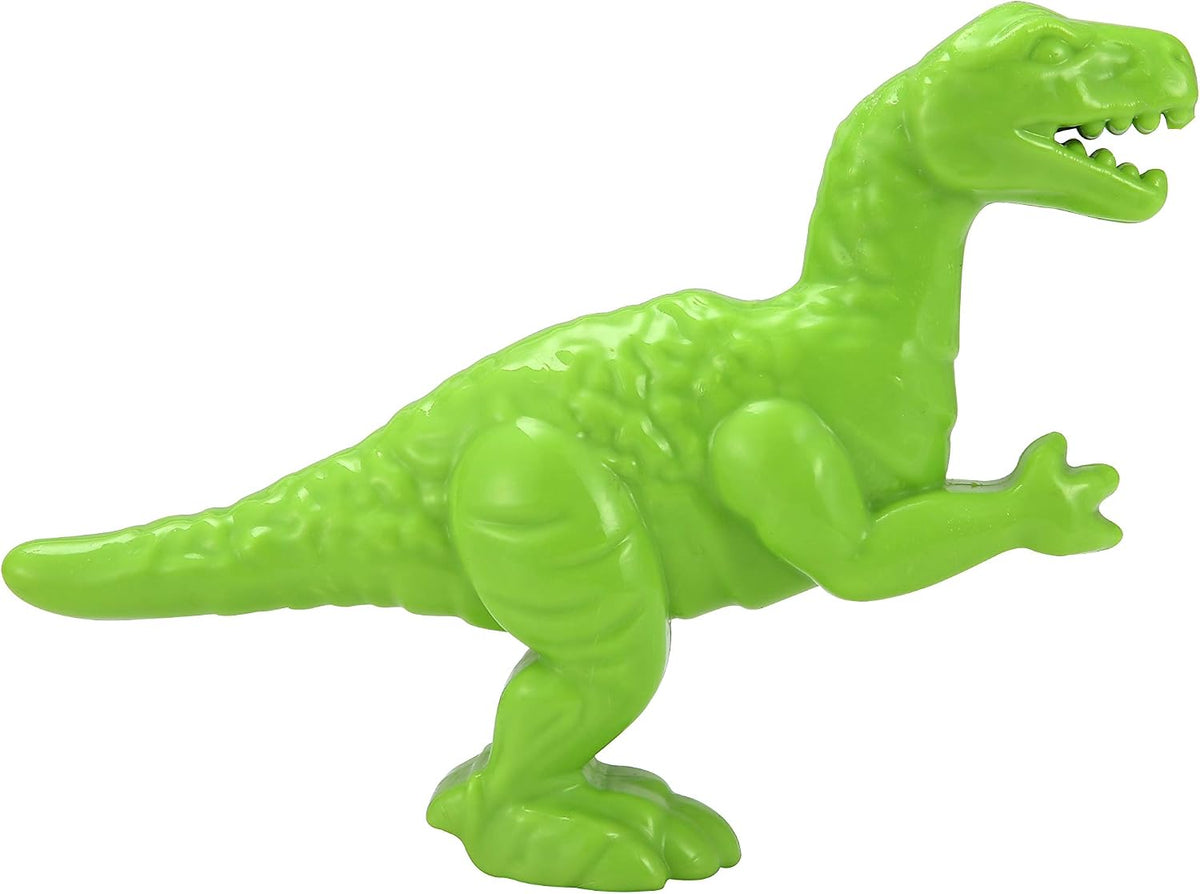 Dinosaur-shaped nylon dental chew toy for dogs with textured nubs, mint flavor – view 11