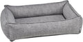 Aspen chenille lounger dog bed with bolster, medium – view 48