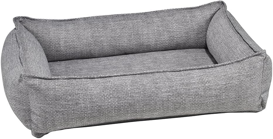 Aspen chenille lounger dog bed with bolster, medium – view 48