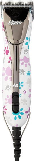 Slim 3-speed pet grooming clipper with pawprint design