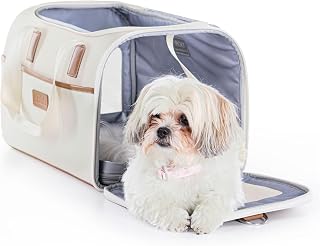 Argo Softsided Pet Carrier, Pawsport to Adventure, with Durable Zippers and Mesh