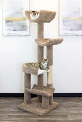New Cat Condos 190121 Cat Climbing Tree, Brown