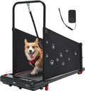 Compact indoor dog running machine with side panels