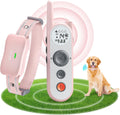 Wireless dog fence remote with two waterproof training collars – view 2