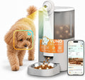 5L automatic dog feeder with built-in camera and food bowl