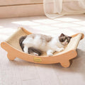 Wooden frame sisal cat scratcher lounge hammock bed – view 2