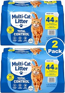 Scented Clumping Cat Litter, 44 lb, 2 Pack