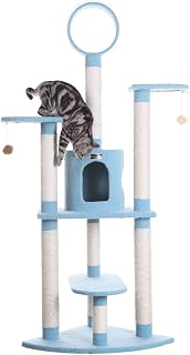 Armarkat 65-Inch Cat Tree, Model B6605, Sky Blue