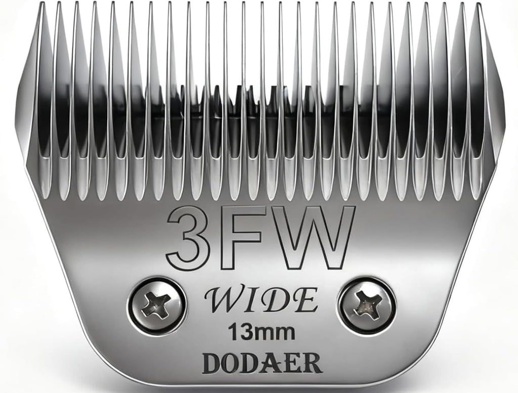 Set of eight ceramic dog clipper blades labeled by size – view 13