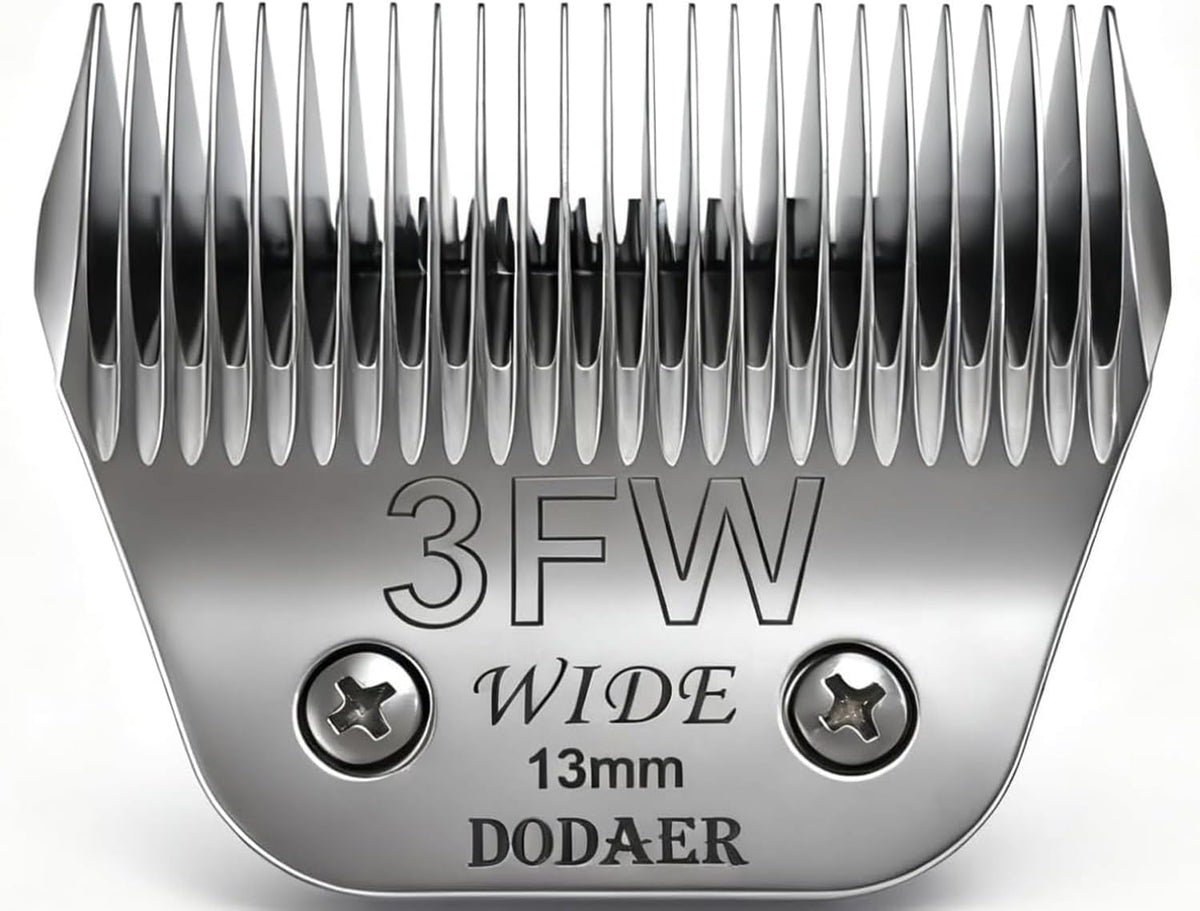Set of eight ceramic dog clipper blades labeled by size – view 13