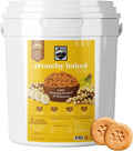 Bucket of crunchy peanut butter and banana dog treats