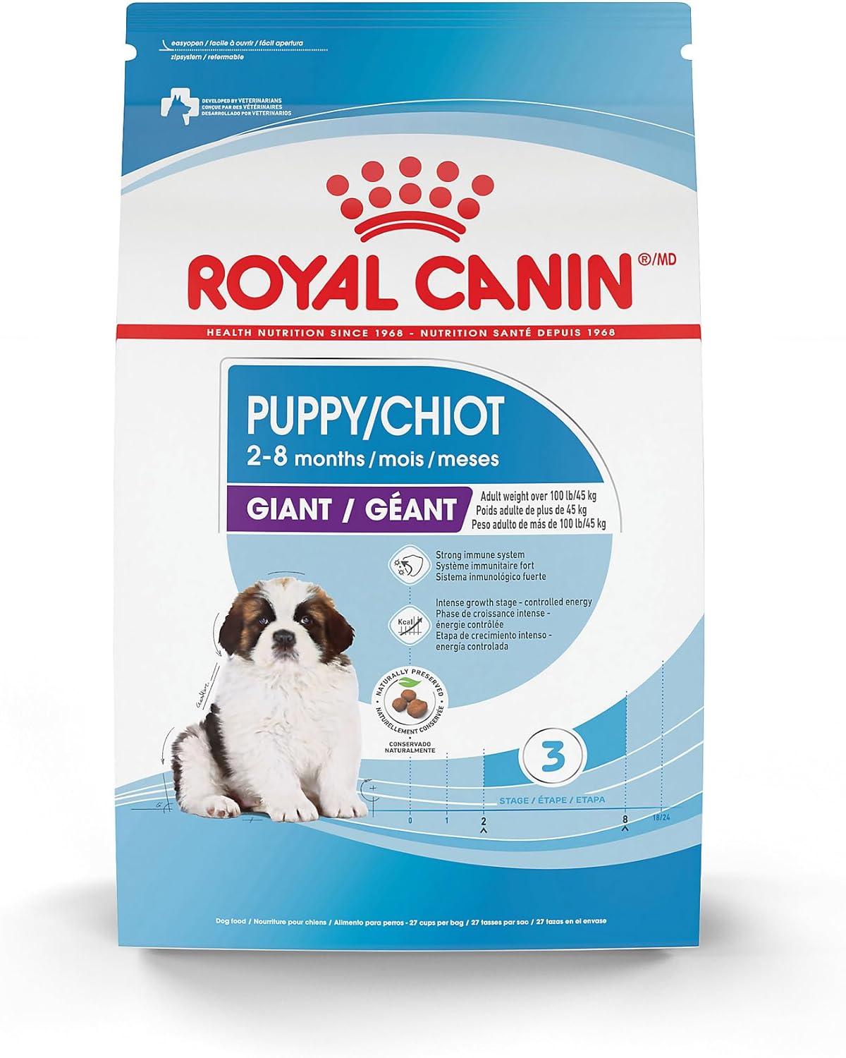 30 lb bag of giant breed puppy dry dog food