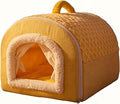 Cat Bed House with Carry Handle, Soft Pet Sleeping House for Small Dogs, Style B, 75 x 50 x 50 cm