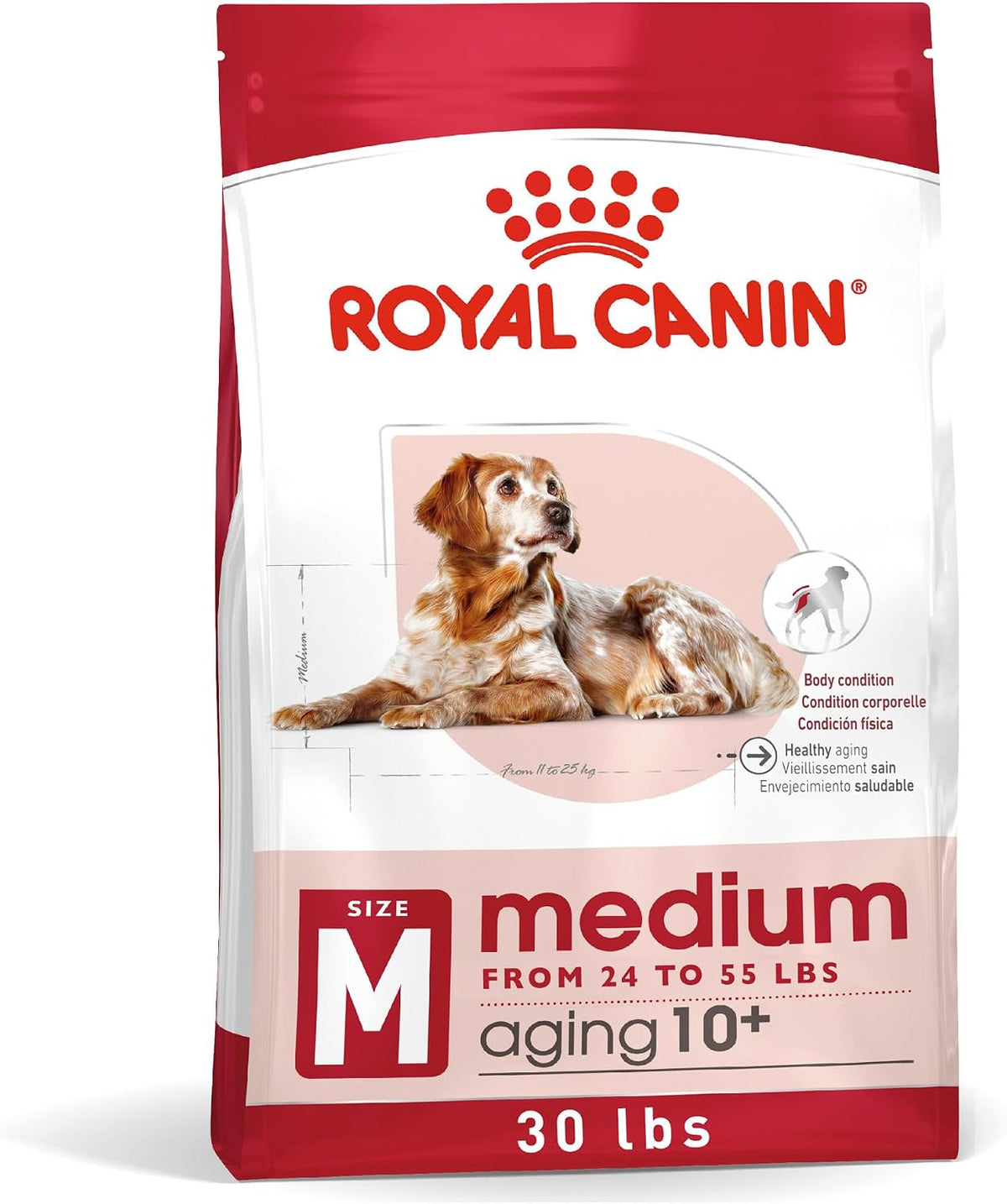 30 lb bag of medium breed senior dry dog food