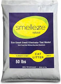 SMELLEZE Natural Cat and Litter Box Odor Eliminator Granules, 50 Lb Bag