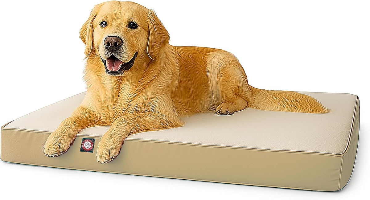 Black rectangle orthopedic memory foam crate dog bed, 48 by 34 inches – view 7