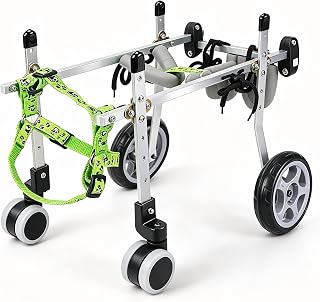 Pet Wheelchair for Dogs and Cats, Aluminum Alloy Frame