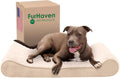 Gray contour lounger dog bed with minky plush top and velvet sides – view 6