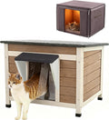 Outdoor cat house with insulated liner and heater for feral cats – view 7