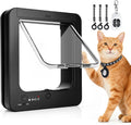 RFID smart cat door flap with collar sensor keys and remote control – view 3