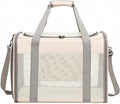 Foldable Pet Carrier with Mesh Panels, Adjustable Cat Carrier with Shoulder Strap, Lightweight Breathable Travel Bag
