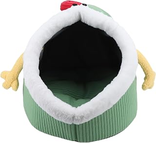 Semi-Enclosed Cat Bed with Handle, 22.4 in