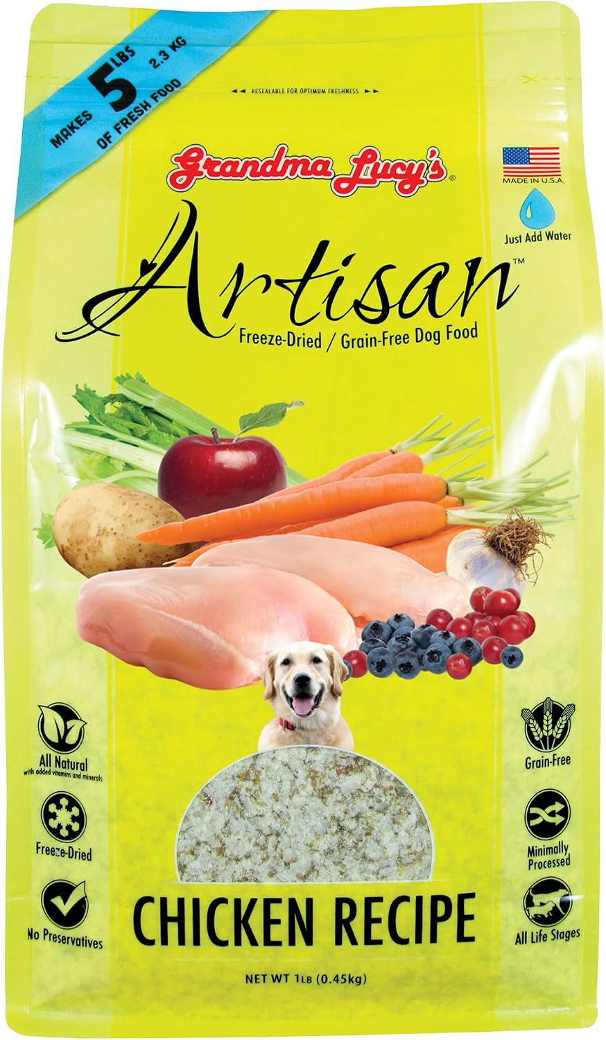 10 lb bag of grain-free freeze-dried venison dog food – view 12