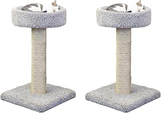 New Cat Condos Cat Scratching Post with Sleeping Perch, 2-Pack