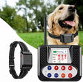 Wireless dog fence transmitter, remote and four waterproof receiver collars – view 3