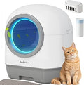 Fansafurn Automatic Self-Cleaning Litter Box, 90L, with App Control, Infrared Sensors and Sleep Mode, White