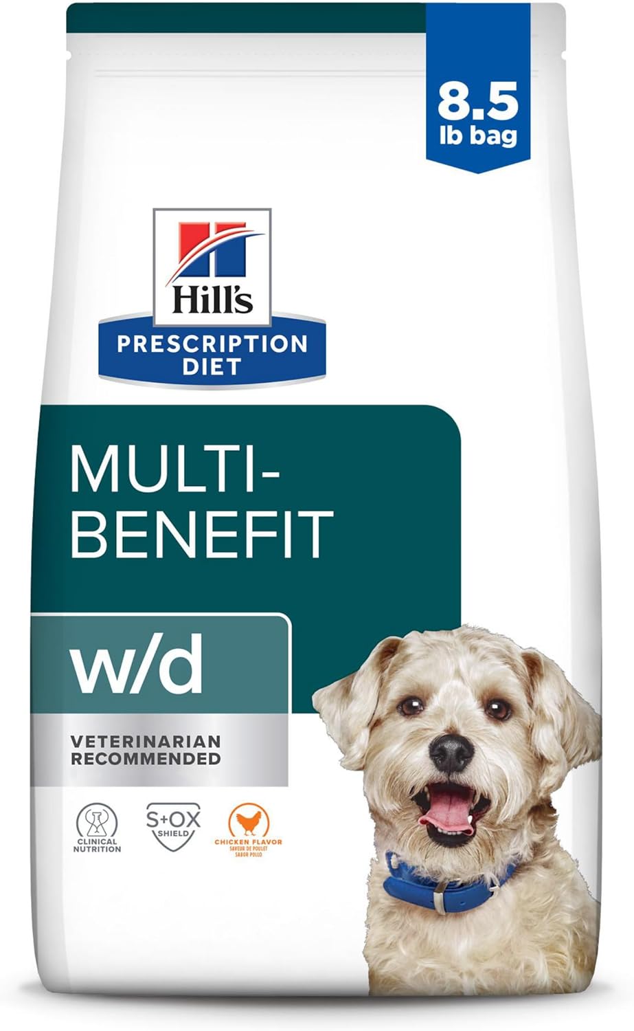Bag of prescription multi-benefit dry dog food, chicken recipe – view 2