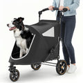 Heavy duty large dog stroller with anti-slip loading ramp – view 4