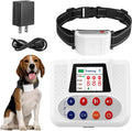 Wireless dog boundary transmitter with remote control and four rechargeable training collars – view 2