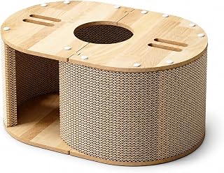 Corrugated Cardboard Cat House with Tunnel