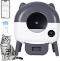 76L self-cleaning automatic cat litter box with night light
