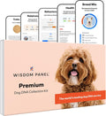Dog DNA test kit box with cheek swab