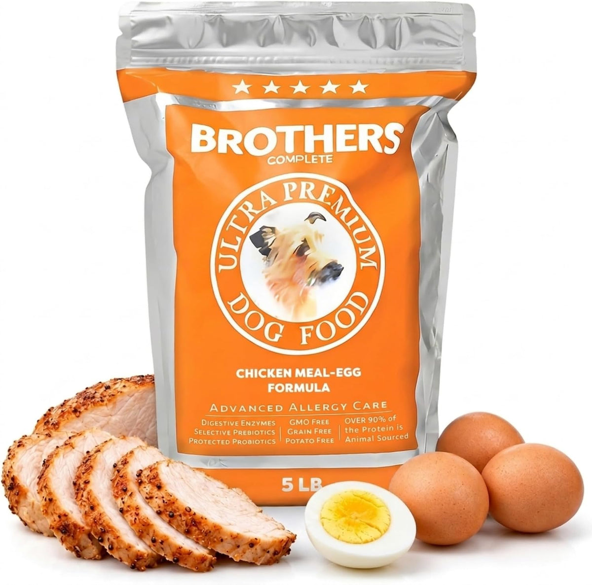 25 lb bag of grain-free chicken and egg dry dog food – view 5