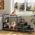 Window Perch with 360 Degree Rotation and Adjustable Raised Feeder