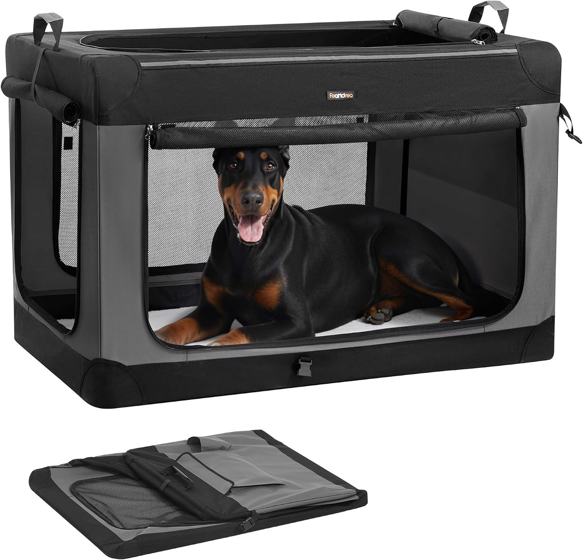 48 inch collapsible Oxford fabric soft dog crate