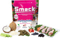 Package of organic chicken dog food with berries