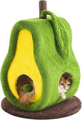 Avocado Cat Tree Tower for Indoor Cats, 30 Inch with Sisal Scratcher