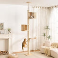 Floor-to-Ceiling Cat Tree, Adjustable 7.9-9.9 ft Tension Cat Tower
