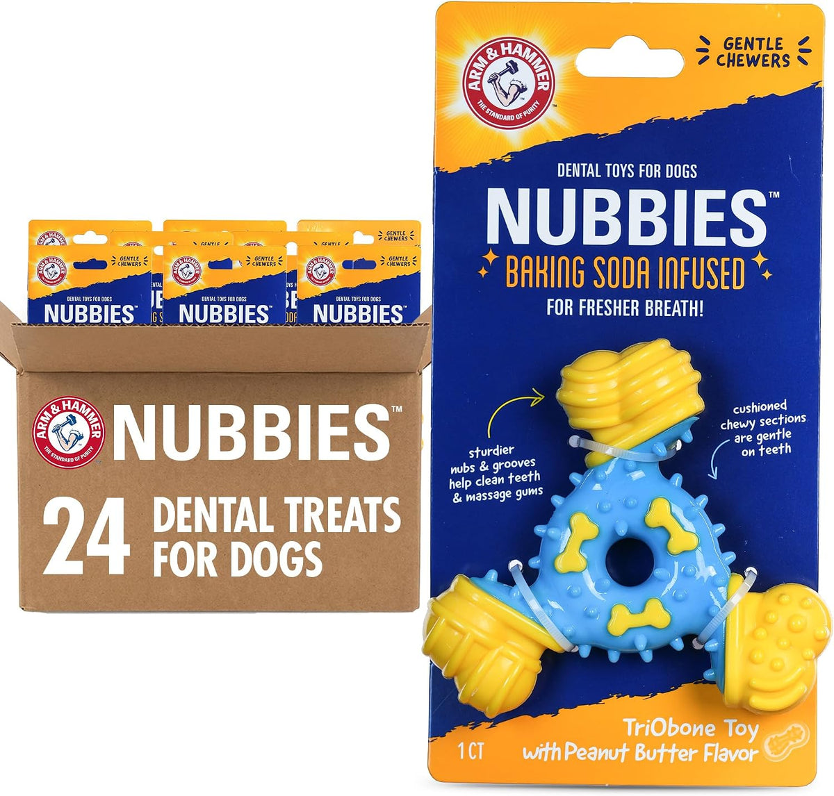 Dinosaur-shaped nylon dental chew toy for dogs with textured nubs, mint flavor – view 14