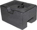 Charcoal pet booster car seat installed on a car seat