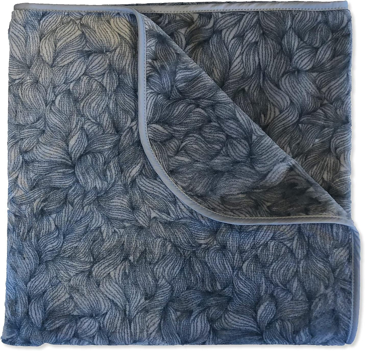 Two black and charcoal reversible waterproof pet throw blankets, 30 x 35 inches – view 4