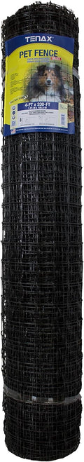 Roll of black UV-treated pet fence mesh