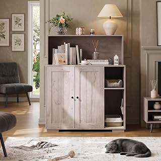 Extra Large Cat Litter Box Enclosure for Self-Cleaning Litter Boxes